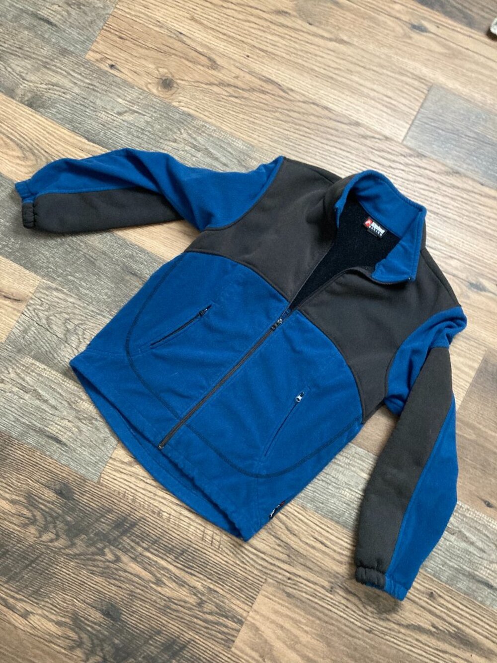 Alpine Design Men's Sherpa Blue & Gray Zip Jacket Size M Fleece Lined